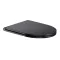 WC tető, Wellis Clement Black Slim Soft Close WC ülőke WF00071