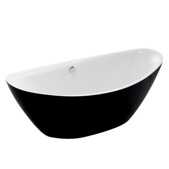 Kád, Wellis Arezzo Black 180x87x66 WK00121