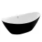 Kád, Wellis Arezzo Black 180x87x66 WK00121