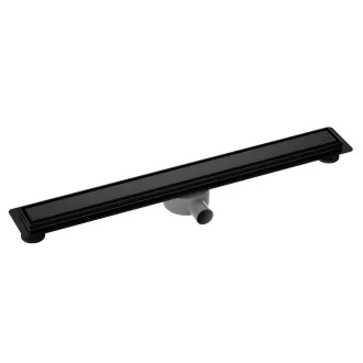   Padlóösszefolyó, Wellis WE00157 W-Drain Onyx Flat 60 zuhanyfolyóka matt fekete