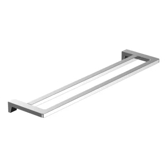   Törölközőtartó, Wellis WE00166 Mamba Chrome dupla törölközőtartó