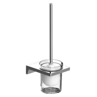 WC kefe tartó, Wellis WE00169 Mamba Chrome fali WC kefe