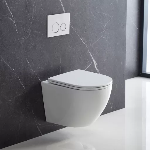 WC, Wellis WF00176 Sophia tornado ultracsendes fali rimless WC