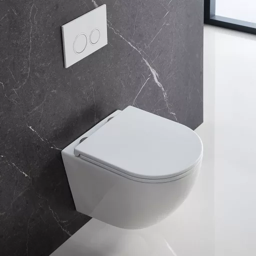 WC, Wellis WF00176 Sophia tornado ultracsendes fali rimless WC