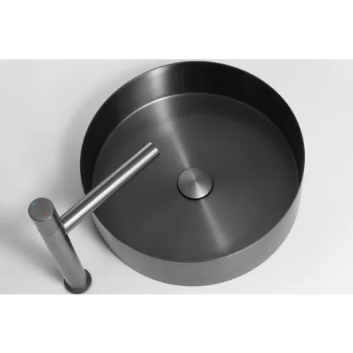 Mosdó, Wellis Marigold pultra építhető mosdó, gun grey 40x12,5 cm WB00557