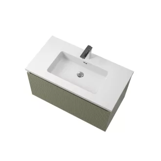   Alsó szekrény, Wellis Varna 90 mosdószekrény, halvány bambuszzöld WB00561