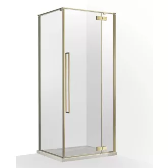   Zuhanykabin, Wellis Mika zuhanykabin, szálcsiszolt arany 90x90 WC00568