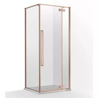   Zuhanykabin, Wellis Mika zuhanykabin, szálcsiszolt rozéarany 90x90 WC00569