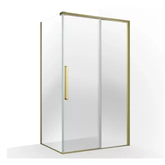   Zuhanykabin, Wellis Clara zuhanykabin, szálcsiszolt arany 120x90 WC00574