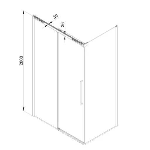 Zuhanykabin, Wellis Clara zuhanykabin, szálcsiszolt arany 120x90 WC00574