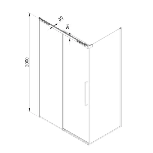 Zuhanykabin, Wellis Clara zuhanykabin, szálcsiszolt rozéarany 120x90 WC00575